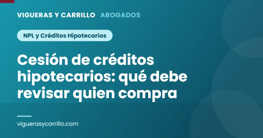 Portada: cesion de creditos hipotecarios